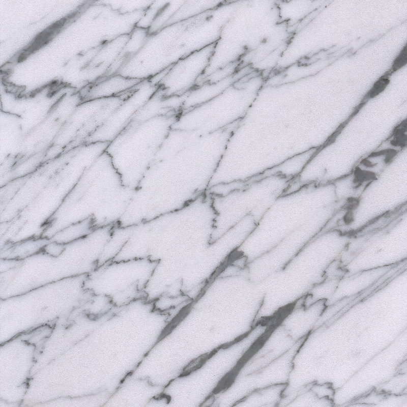 Snow white marble