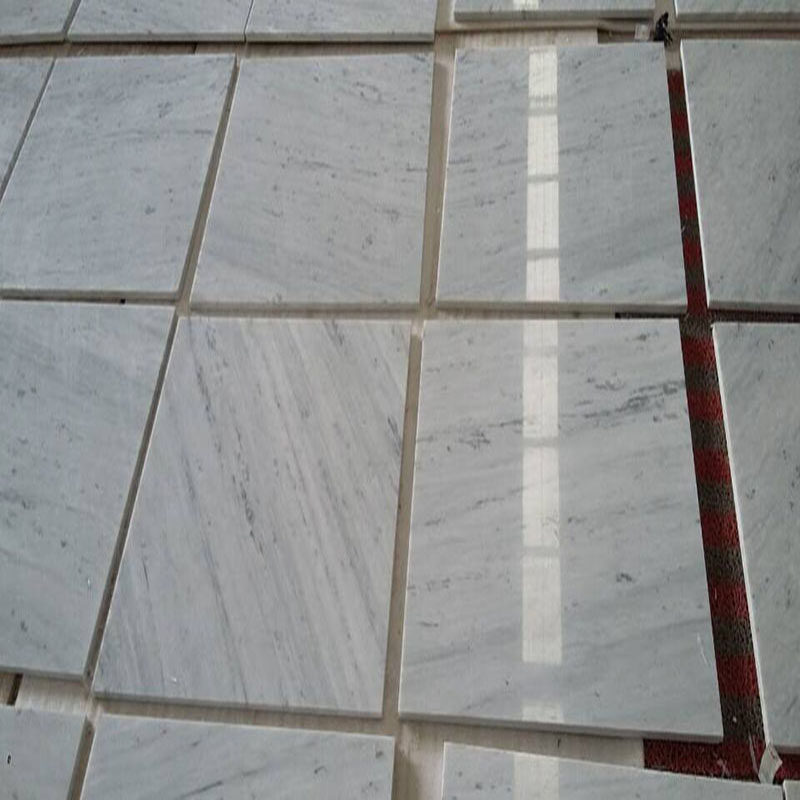 wave white marble tile