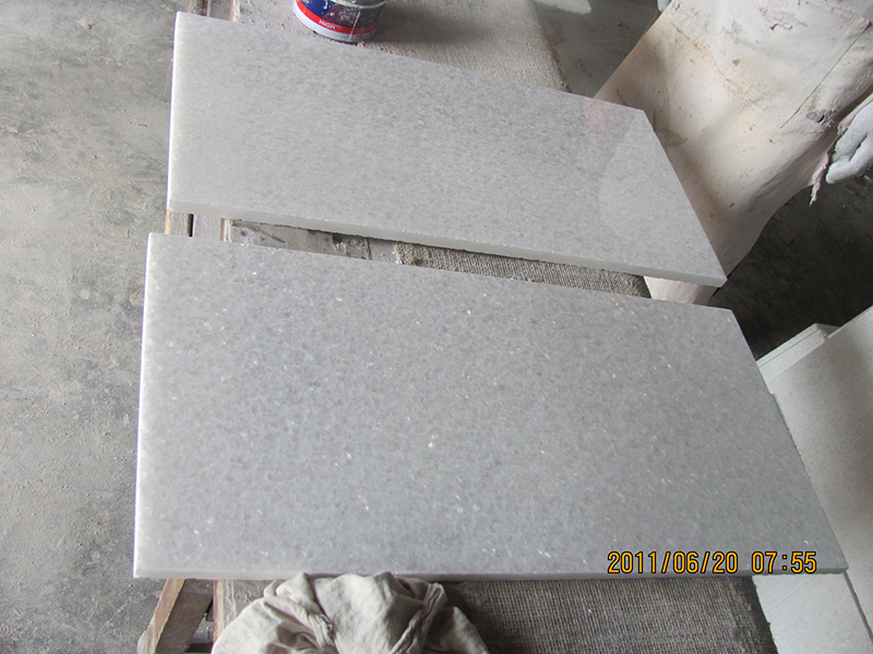 Crystal white marble tile
