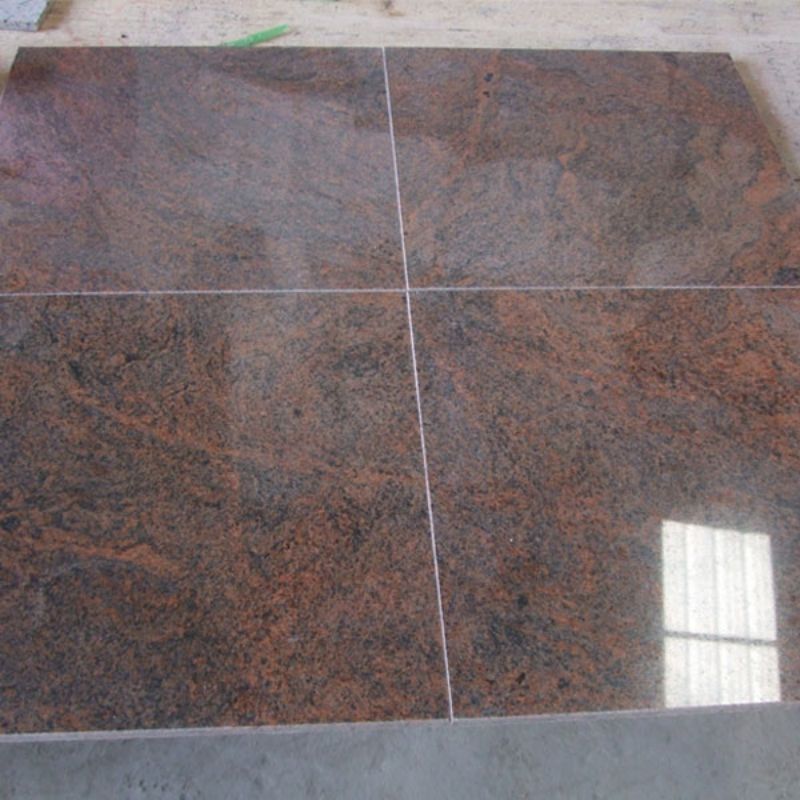 Multicolor red granite tile