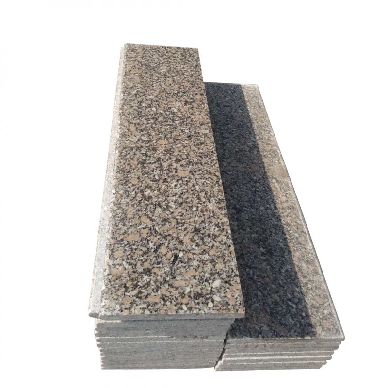 Skewbald red granite