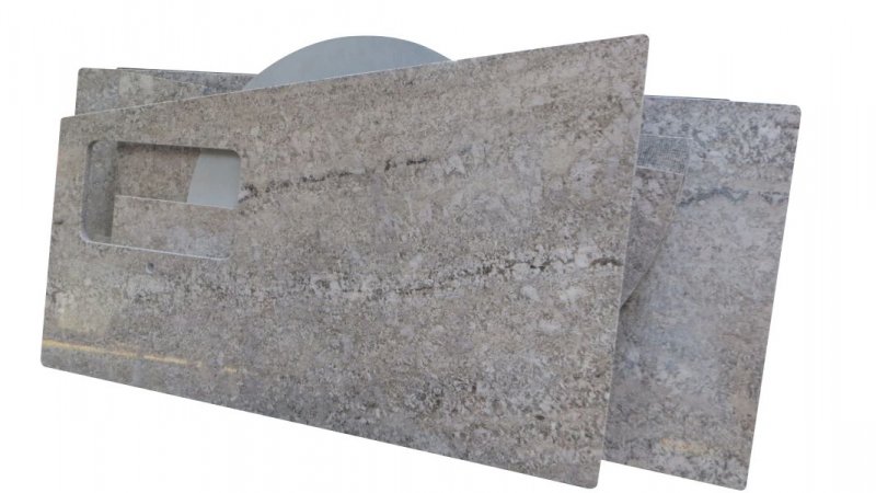 Aran white granite countertop