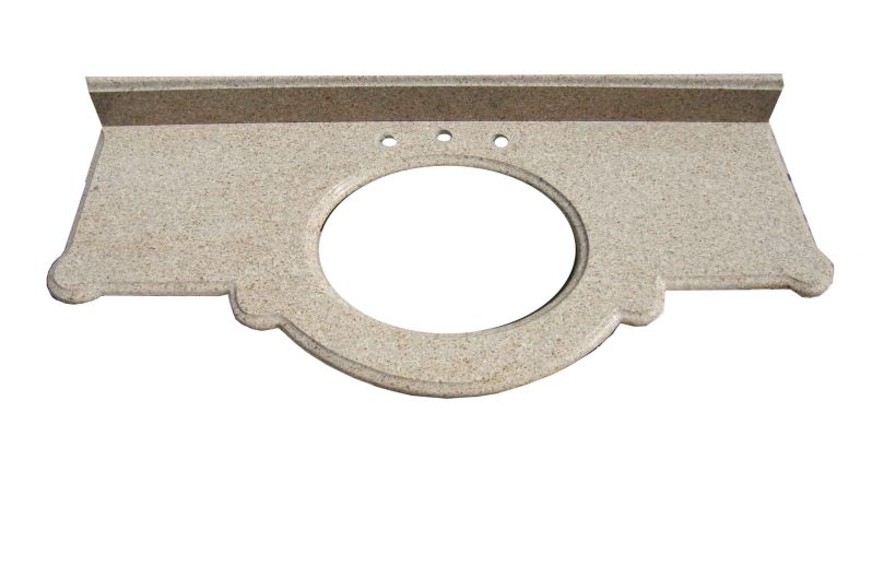 Golden yellow granite vanity top