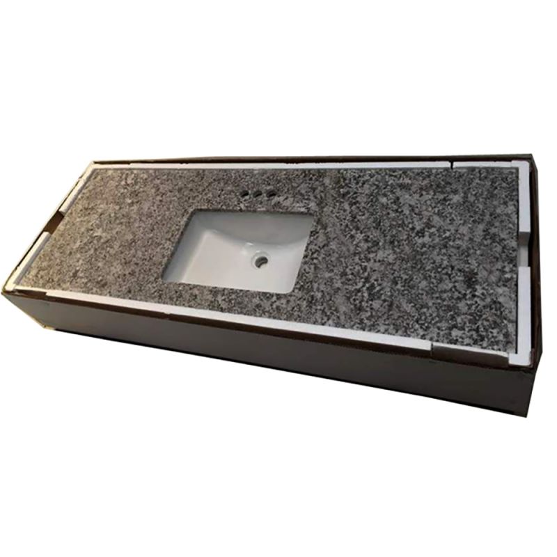 Steel grey granite vanity top