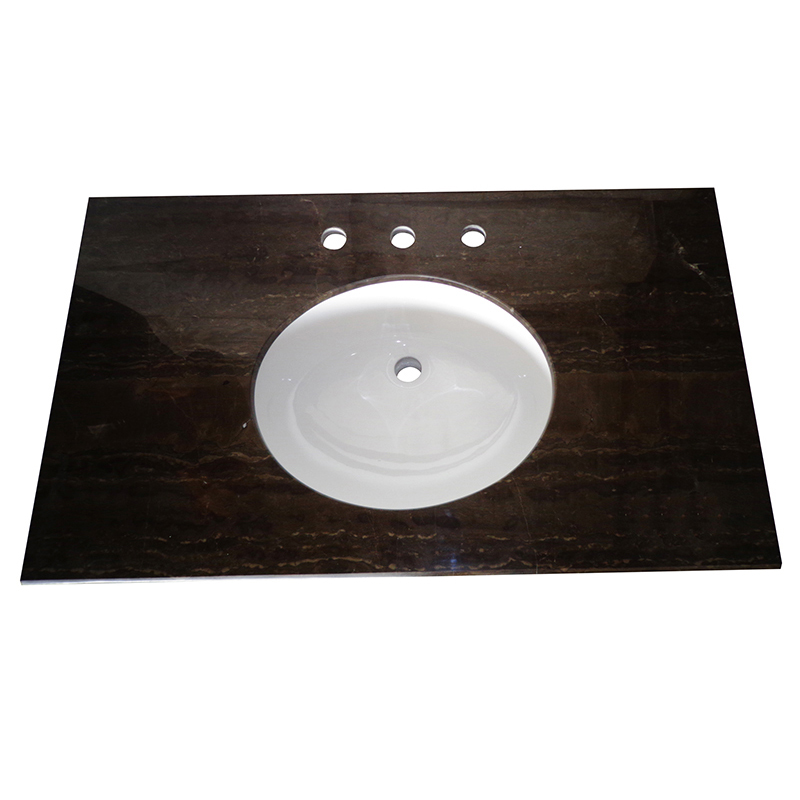 Coffee marble vanity top
