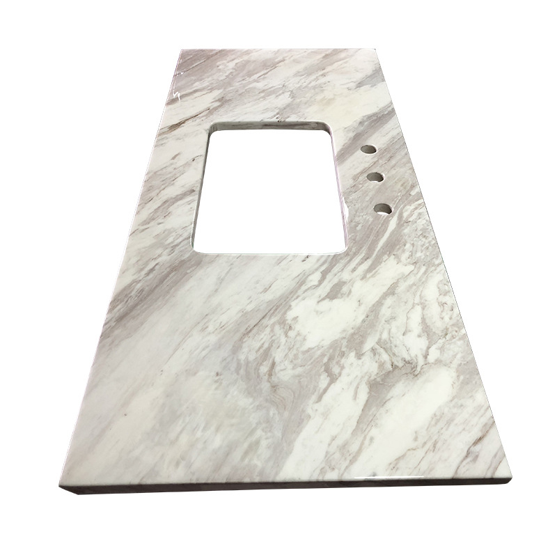 Volakas white marble vanity top