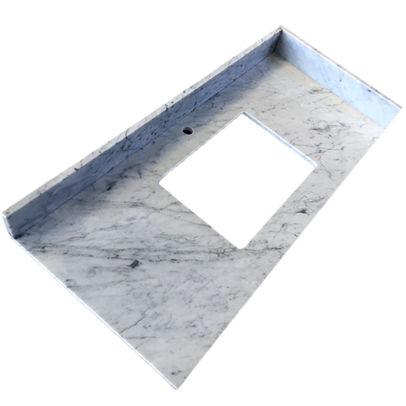 Staturio white marble vanity top