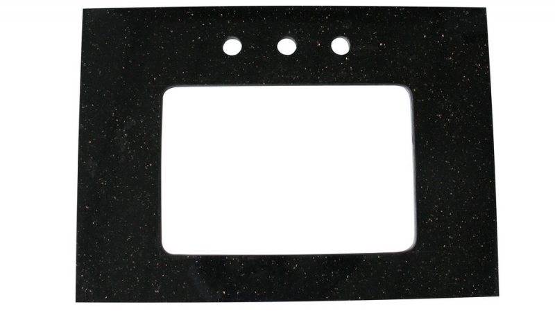 Galaxy black granite bathroom countertop