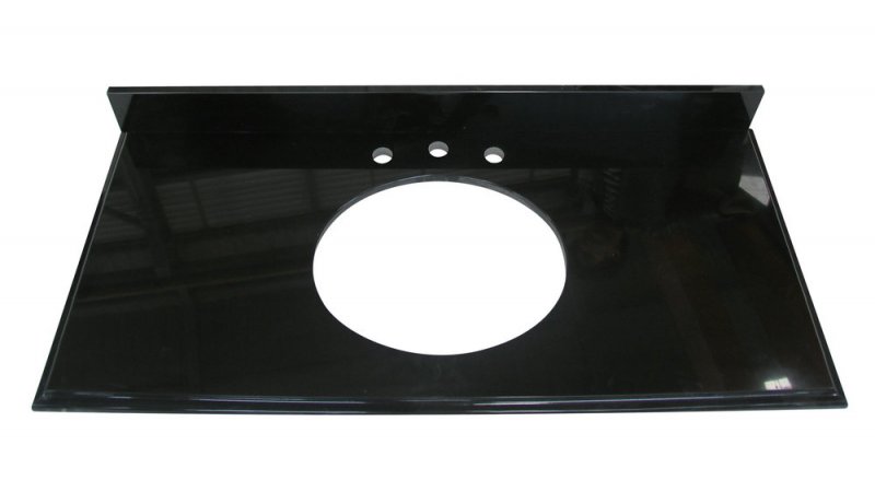Mongolia black granite vanity top