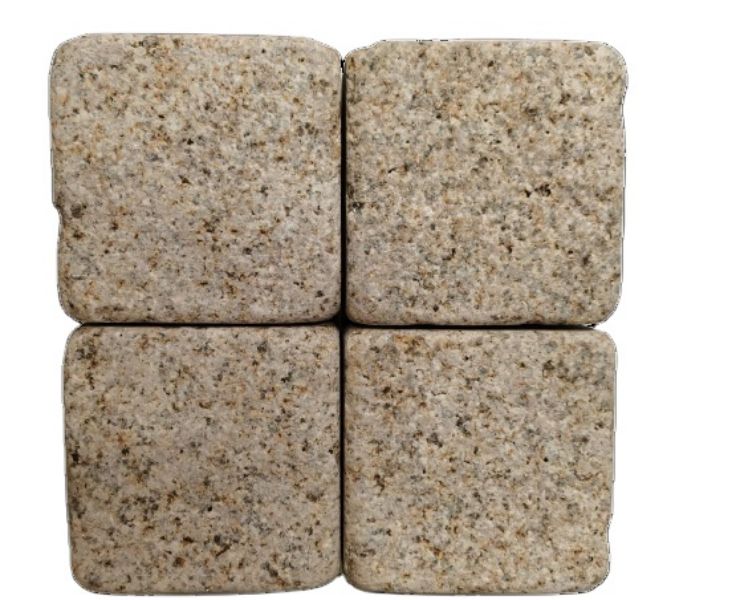 G682 granite cobblestone with natural split+tumbled