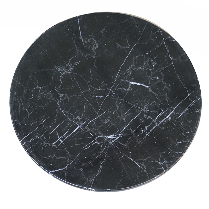 China black nero marquina round marble table top 