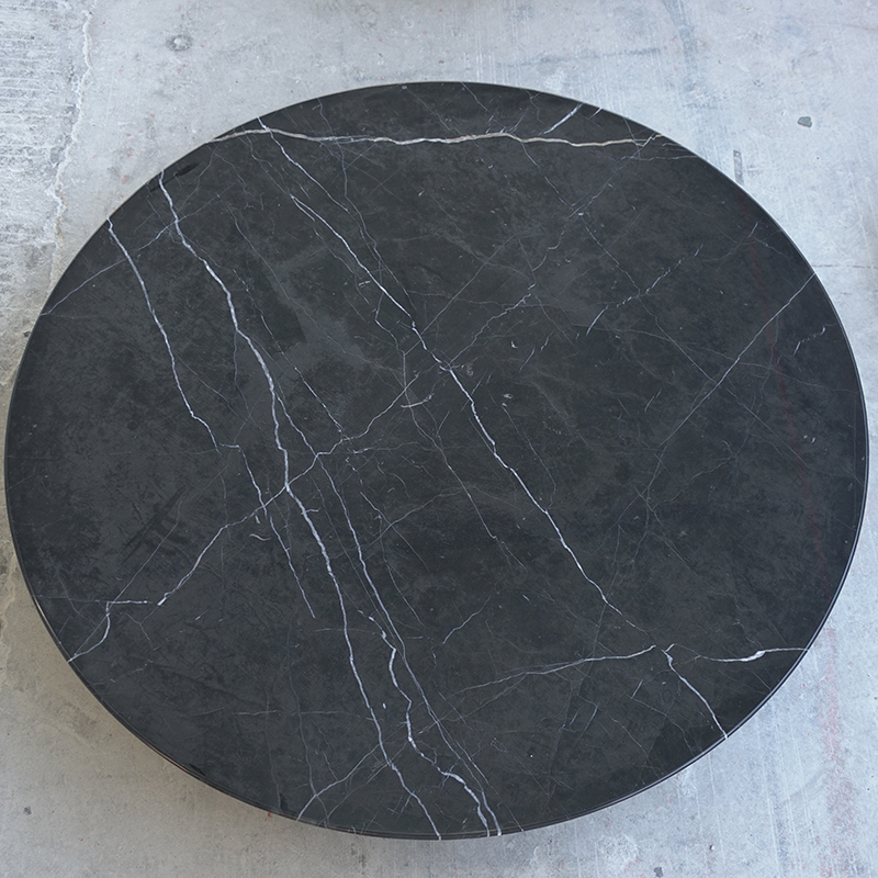  Bulgarian grey marble table top round nesting luxury modern marble coffee table