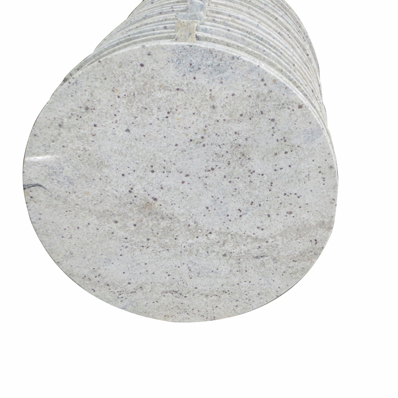 kashmir white round granite table top