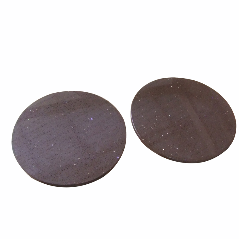 Brown quartz table top round stone coffee table